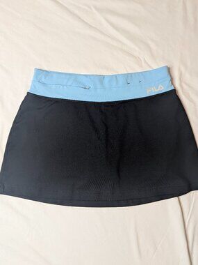 FILA Sport Women’s Athletic Skort – Size Small – Black & Light Blue